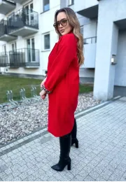 Płaszcz oversize Clementina czerwony 6