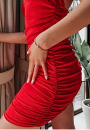 Sukienka mini Mia czerwona 4