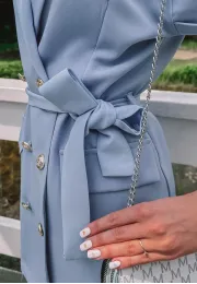 Sukienka mini Madame błękitna 4