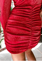 Sukienka mini Davina czerwona 7