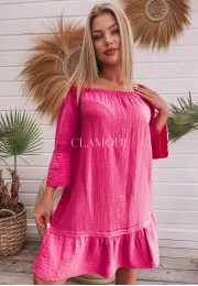 Muślinowa sukienka Aurora różowa